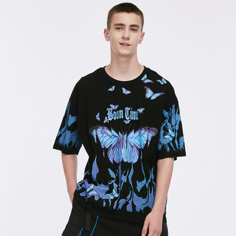 DARK Butterfly T Shirt Fashion Streetwear - Streetviber